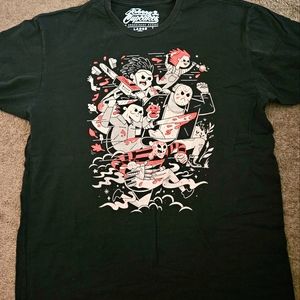 Large Black Johnny Cupcakes x Slasher Films T Shirt